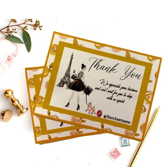 NEW 4X6 Thank You Card For Small Business and Packaging Orders - Picture 1 of 4